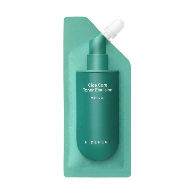 HIDEHERE Cica Care Toner Emulsion Tonizující emulze pro citlivou a poškozenou pleť 25 ml HIDEHERE Cica Care Toner Emulsion Tonizující emulze pro citlivou a poškozenou pleť 25 ml