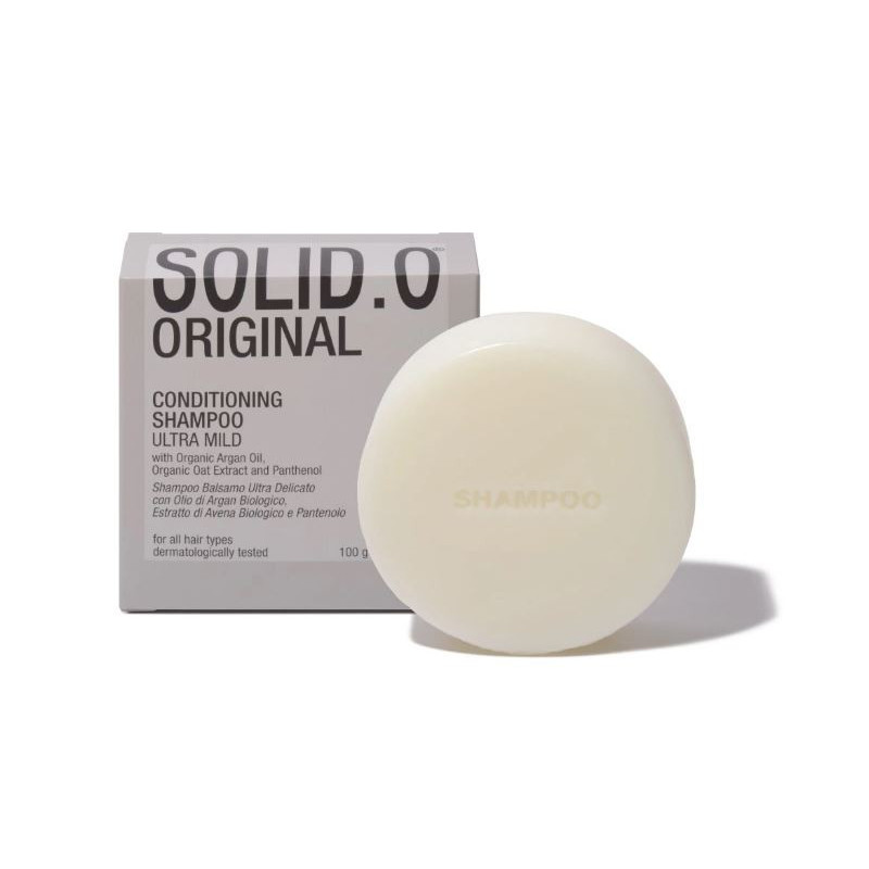 SOLID.O Ultra jemnost Tuhý šampon a kondicionér v jednom 100 g SOLID.O Ultra jemnost Tuhý šampon a kondicionér v jednom 100 g