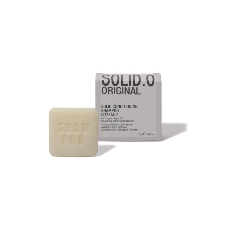 SOLID.O Ultra jemnost Tuhý šampon a kondicionér v jednom 15 g SOLID.O Ultra jemnost Tuhý šampon a kondicionér v jednom 15 g